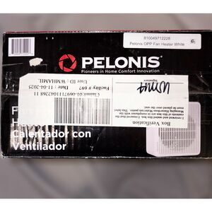 Pelonis Fan Forced Space Heater Portable Indoor Electric Heater White